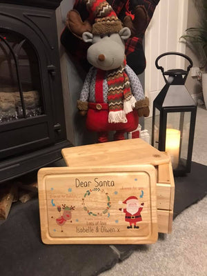 Personalised Christmas Eve Santa Platter/Board