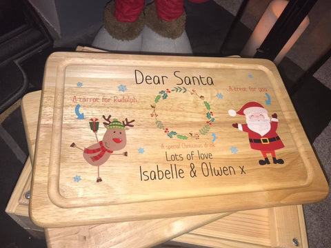 Image of Personalised Christmas Eve Santa Platter/Board